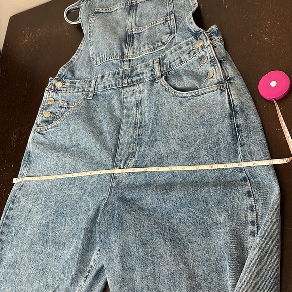We The Free, Free People Ziggy Blue Denim Overalls Relaxed Fit, Women’s Large - Picture 10 of 13